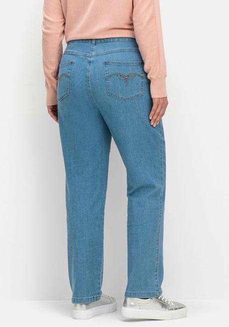 sheego x Collection L. Gerade Jeans in 5-Pocket-Form - light blue Denim sheego Großer Ausverkauf
