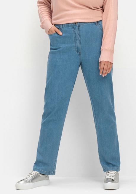sheego x Collection L. Gerade Jeans in 5-Pocket-Form - light blue Denim sheego Großer Ausverkauf