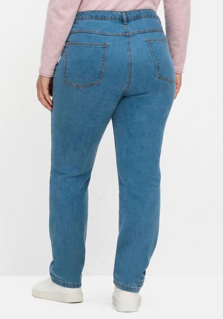 sheego Gerade, innen weich angeraute Thermojeans - blue Denim sheego Letzte 3 Tage