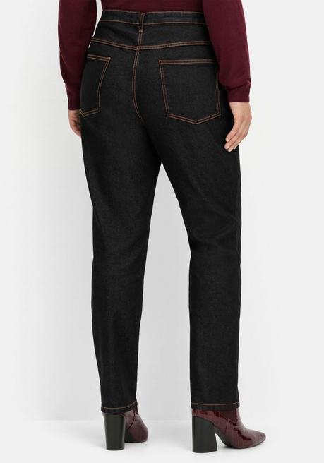 sheego Gerade, innen weich angeraute Thermojeans - black Denim sheego JETZT KAUFEN