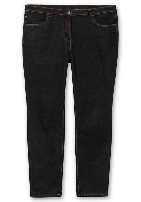 sheego Gerade, innen weich angeraute Thermojeans - black Denim sheego JETZT KAUFEN