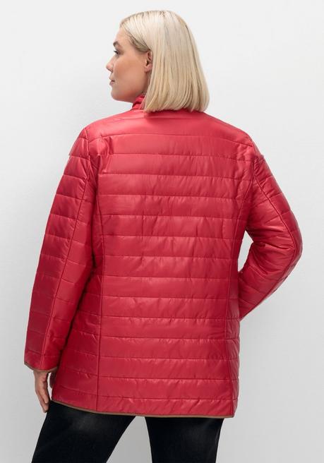 sheego Steppjacke mit Stehkragen und Kontrastdetails - rot sheego Letzte 2 Tage