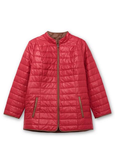 sheego Steppjacke mit Stehkragen und Kontrastdetails - rot sheego Letzte 2 Tage