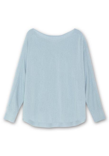 sheego Pullover mit U-Boot-Ausschnitt - hellblau sheego Bis zu 55% Rabatt