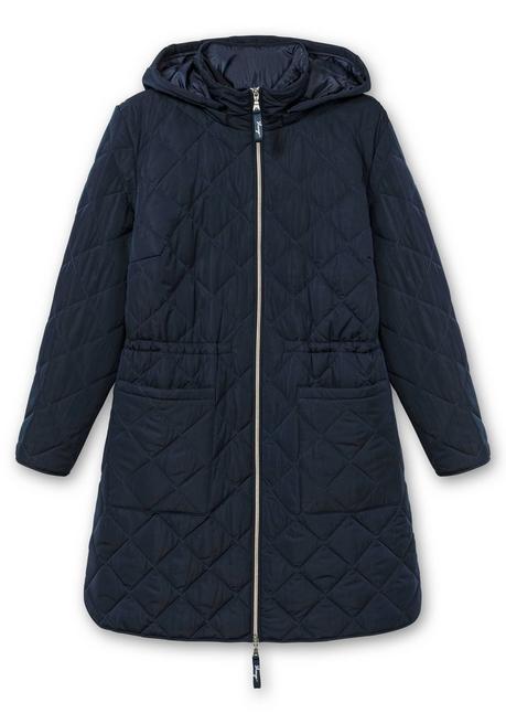 sheego Leichter Steppmantel mit Kapuze - tiefblau sheego Riesige Rabatte