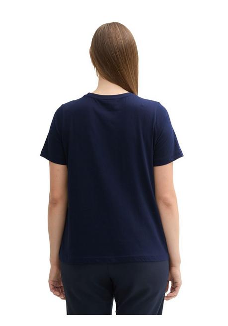 TOM TAILOR Plus T-Shirt mit platziertem Frontdruck - marine bedruckt sheego Begrenzt auf 3 Tage