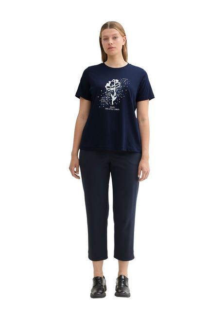 TOM TAILOR Plus T-Shirt mit platziertem Frontdruck - marine bedruckt sheego Begrenzt auf 3 Tage