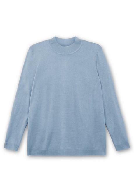 sheego Extraweicher Pullover mit Stehkragen - bleu sheego Verkauf