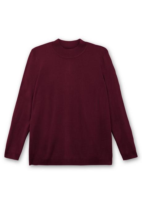 sheego Extraweicher Pullover mit Stehkragen - beere sheego Angebote