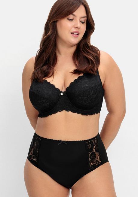 sheego Taillenslip mit transparenter Spitze - schwarz sheego Limitierter Zeitrabatt