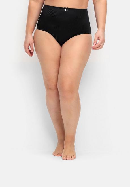 sheego Doppelpack Slips mit Spitze und Shapingeinsatz - schwarz+schwarz sheego Weihnachtsangebot