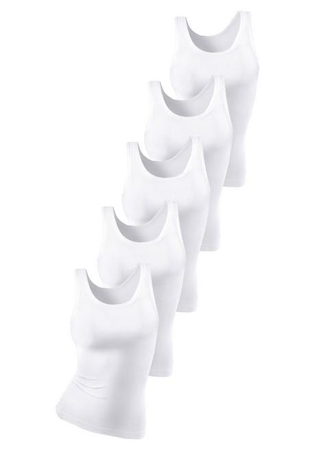 PETITE FLEUR Unterhemden im 5er-Set - weiß sheego Lagerräumung