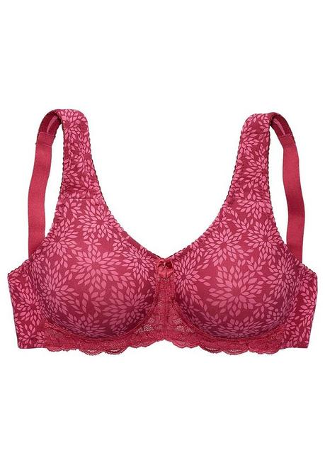 NUANCE Entlastungs-BH mit Jacquardspitze - pflaume sheego Zeitlich begrenztes Angebot