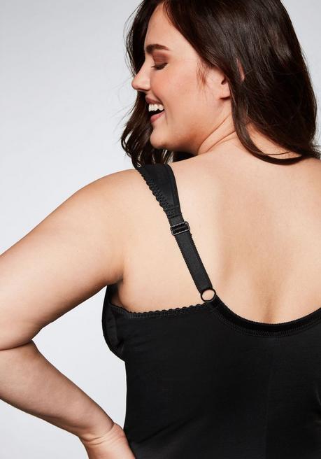 sheego Body ohne Bügel mit leichtem Shape-Effekt - schwarz sheego Exklusive Angebote