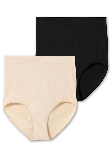 sheego Doppelpack Shaping-Formslips, extrahohe Taille - hautfarben+schwarz sheego Bestseller
