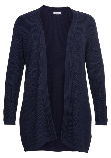 sheego Cardigan aus Grobstrick, in offener Form - marine sheego Discount Store für neue Produkte