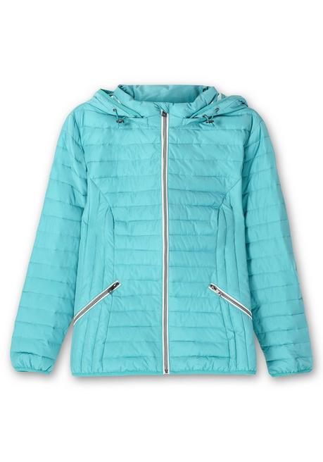 sheego Leichte Steppjacke mit abnehmbarer Kapuze - aqua sheego Riesige Rabatte