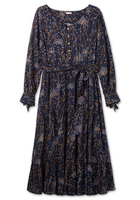 sheego by Joe Browns Maxikleid mit floralem Alloverdruck - nachtblau bedruckt sheego zollfrei