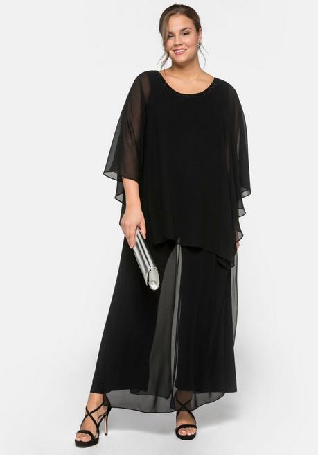 sheego Tunika in 2-in-1-Optik - schwarz sheego Rabatte dieses Monats