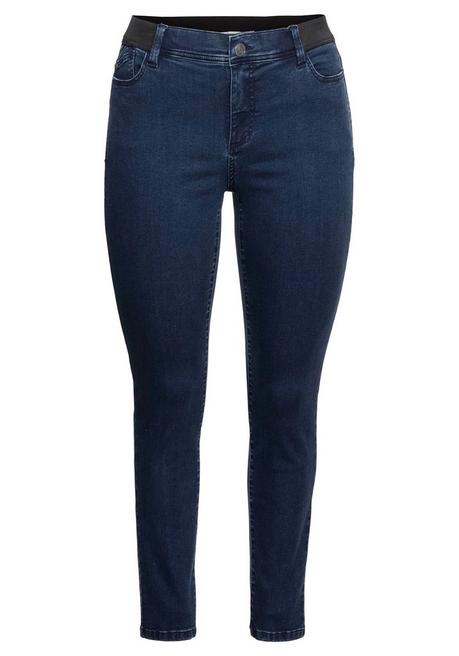sheego Skinny Jeans mit »Ultimate Stretch«, wächst bis 3 Gr. mit - dark blue Denim sheego Online