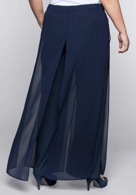 sheego Weite Hose im Lagenlook - marine sheego im Angebot