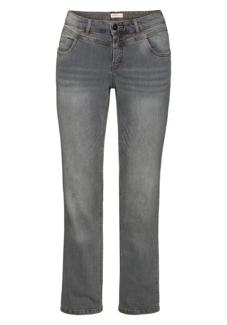 sheego Gerade Jeans mit Used-Effekten - grey Denim sheego Günstiger Verkauf