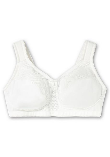 sheego Sport-BH aus COOLMAX®, mit Netzeinsätzen - weiß sheego Flash Sale