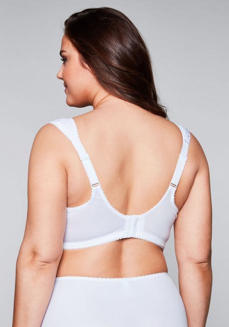 sheego BH ohne Bügel mit wattierten Cups - weiß sheego Online Shopping