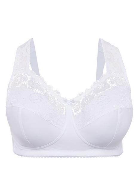 sheego BH ohne Bügel mit wattierten Cups - weiß sheego Online Shopping