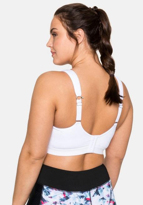 sheego Sport-BH aus COOLMAX® mit 2 Tragevarianten - weiß sheego Preisnachlass