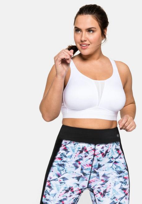 sheego Sport-BH aus COOLMAX® mit 2 Tragevarianten - weiß sheego Preisnachlass