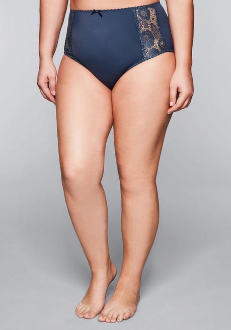 sheego Taillenslip mit transparenter Spitze - saphir sheego Top Angebot