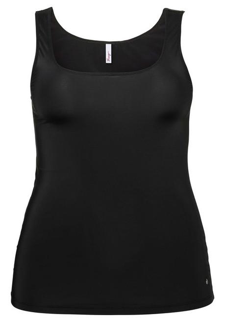 sheego Tanktop in extralanger Form, aus Microfaser - schwarz sheego Zeitlich begrenztes Angebot