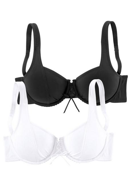 PETITE FLEUR Dekolleté-BH - weiß+schwarz sheego Saisonale Angebote