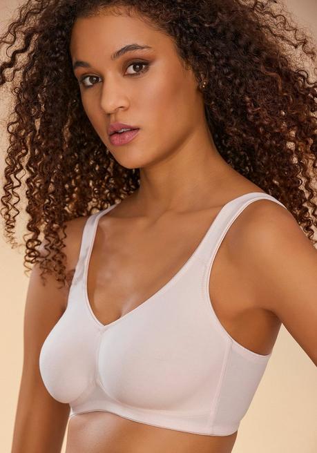 PETITE FLEUR Doppelpack Basic-BHs ohne Bügel - terrakotta+creme sheego Letzte 2 Tage