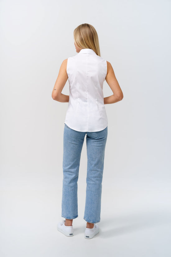 Soluzione Ärmellose Bluse Carlotta Discount Store für neue Produkte