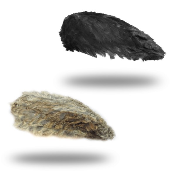 Sonia Originelli Baskenmütze Winter Angora Echtfell Mütze Rund Speichern exportieren