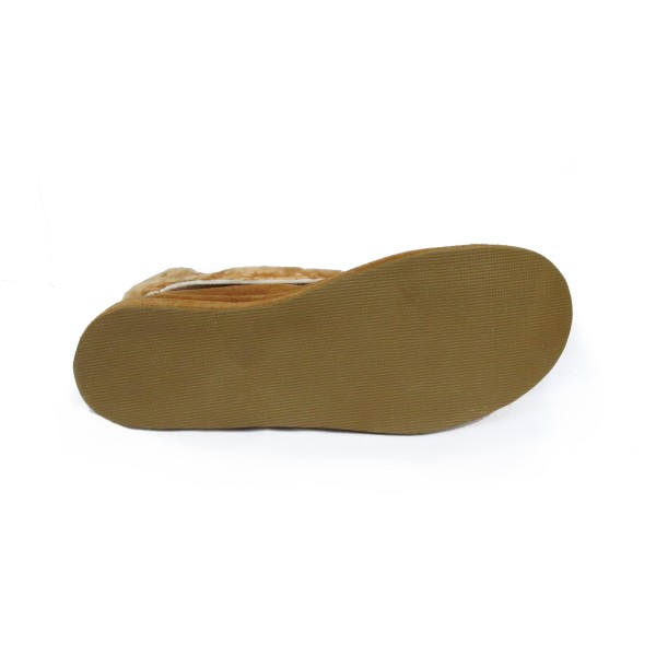Sonia Originelli Damenpantoffel geschlossen Fellkranz Schuhe Schaf Lammfell EVA Sohle Leder Fabrik Onlineshop