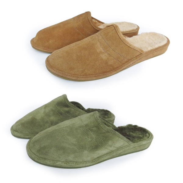 Sonia Originelli Herrenpantoffel Schuhe Schaf Lammfell EVA Sohle Echt Leder Günstig kaufen