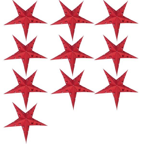 Sonia Originelli 10er Set Mini Weihnachtsstern 10cm Weihnachtsdeko Valentinstagsangebot