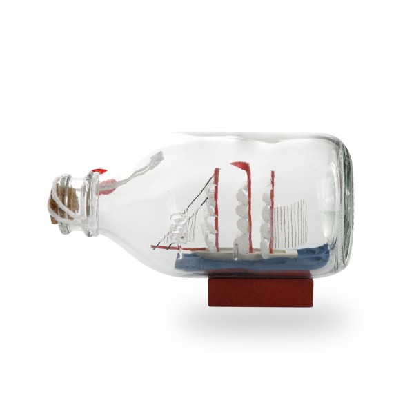 Sonia Originelli Buddelschiff Flaschenschiff "Hamburg" Rumflasche 14cm Kauf eins, bekomm eins gratis