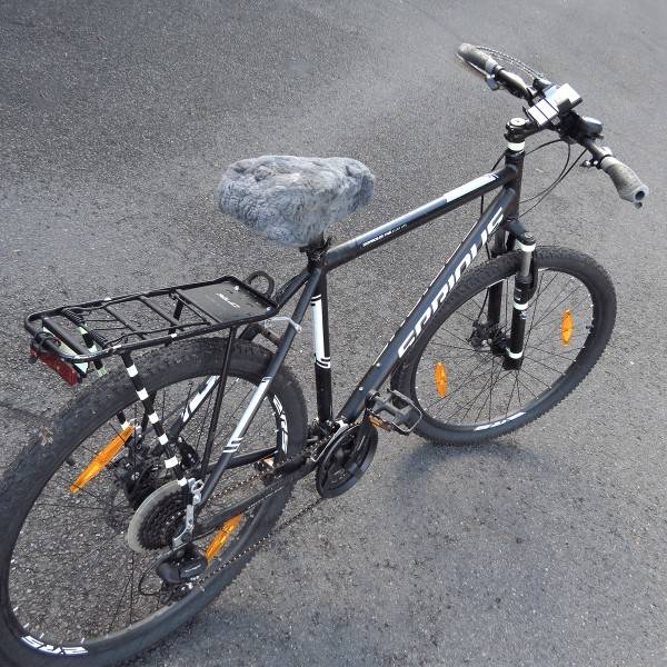 Sonia Originelli Fahrradsitzbezug Baumwolle Lammfell Bike Riemen Super Rabatt