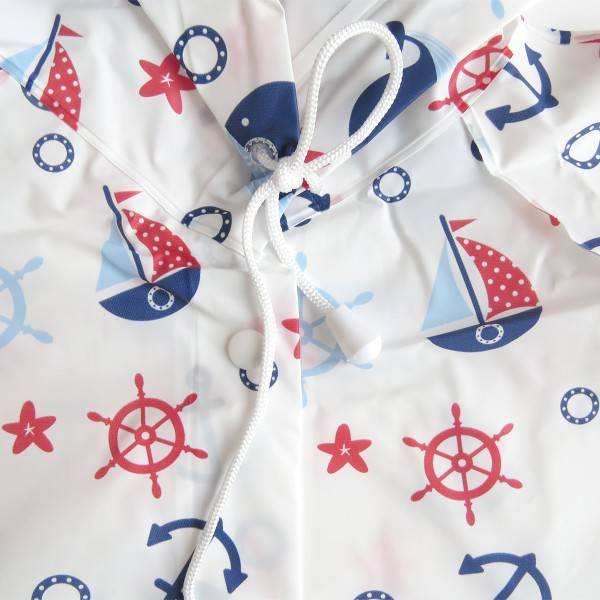 Sonia Originelli Kinder Regenjacke "Maritim" Regenschutz Mantel Anker Speichern exportieren