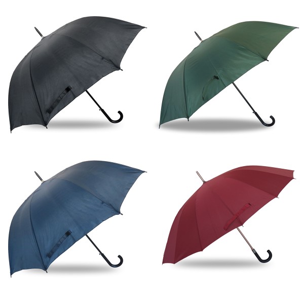 Sonia Originelli Stockschirm "UNI" Regenschirm Schutz Schlicht Einfarbig Kostenloser Versand