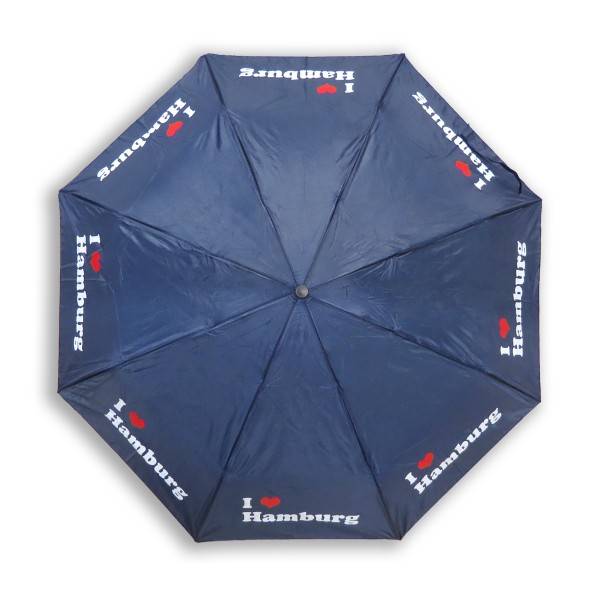 Sonia Originelli Taschenschirm "I love Hamburg" Regenschirm Schutz Stadt Fabrik Onlineshop