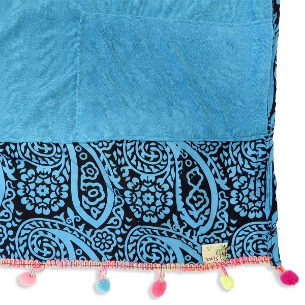 Sonia Originelli Strandtuch "Boho" Elefant Muster Bommel Bunt Laken Tuch Picknick Günstig kaufen