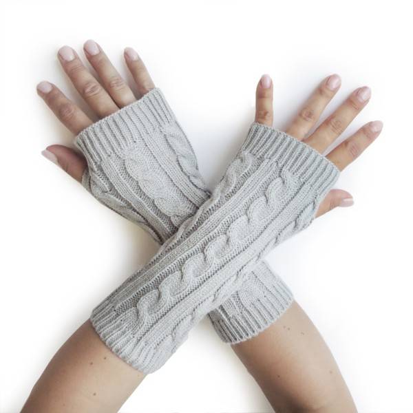 Sonia Originelli Armstulpe Handschuhe Strick Uni Gemütlich Lang Begrenztes Angebot