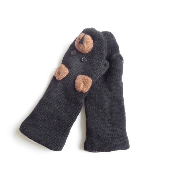 Sonia Originelli Fausthandschuhe Eule Giraffe Bär Tiere Fäustel Fleece Strick Weihnachtsangebot