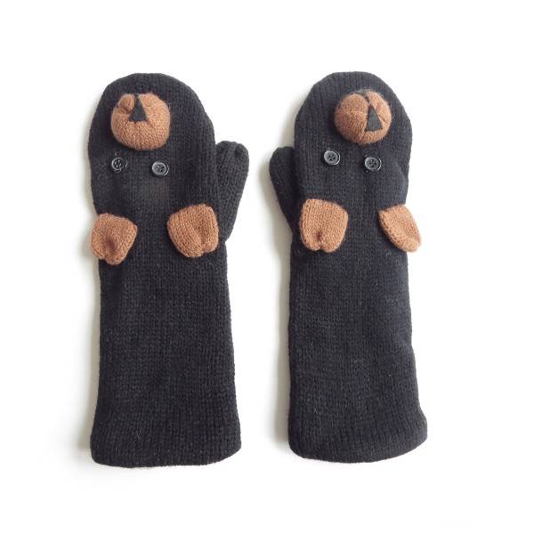 Sonia Originelli Fausthandschuhe Eule Giraffe Bär Tiere Fäustel Fleece Strick Weihnachtsangebot