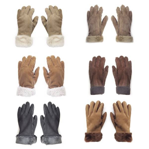 Sonia Originelli Handschuhe aus Lammfell Schaffell unisex hochwertig warm Top Angebot